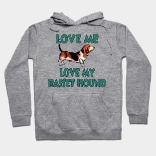 Love Me, Love My Basset Hound Hoodie